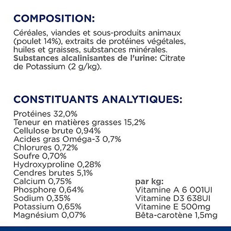 Hill's - Croquettes Prescription Diet C/D Urinary Care Multicare au Poulet pour Chats - 3Kg image number null