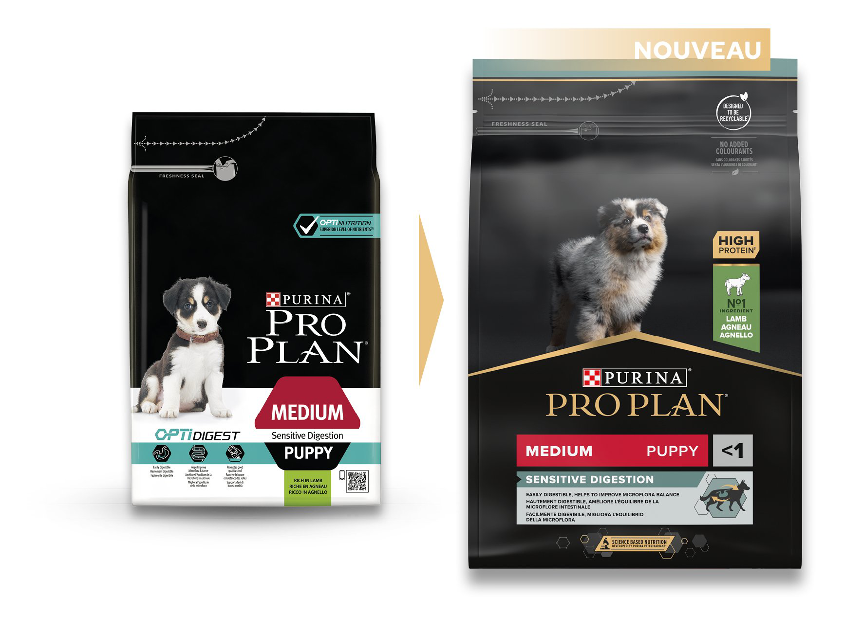 Pro Plan - Croquettes Medium Puppy Sensitive Digestion &agrave; l' Agneau pour Chiot - 3Kg Image num&eacute;ro 3