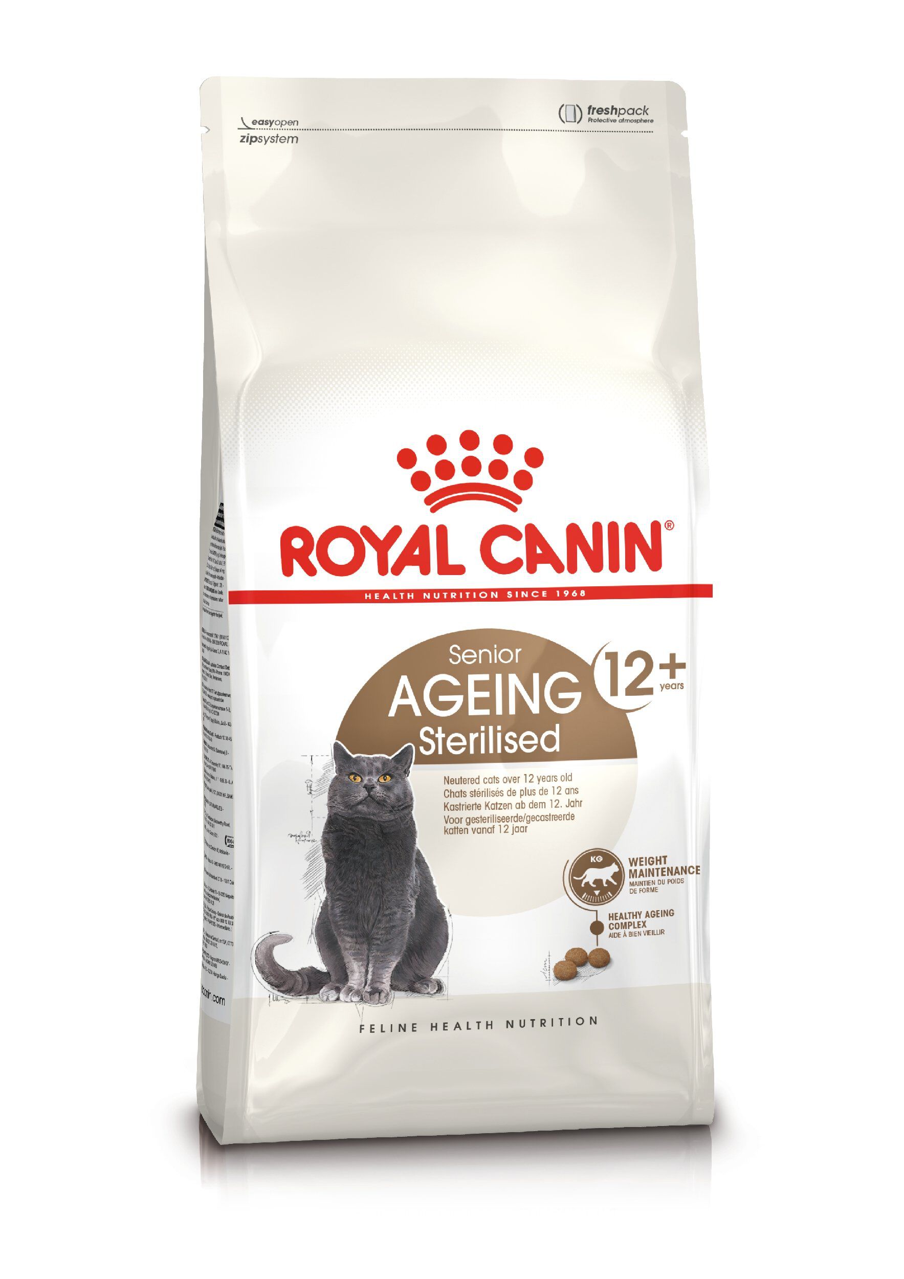 Royal Canin - Croquettes Senior Sterilised 12+ pour Chat Senior - 4Kg Image num&eacute;ro 1