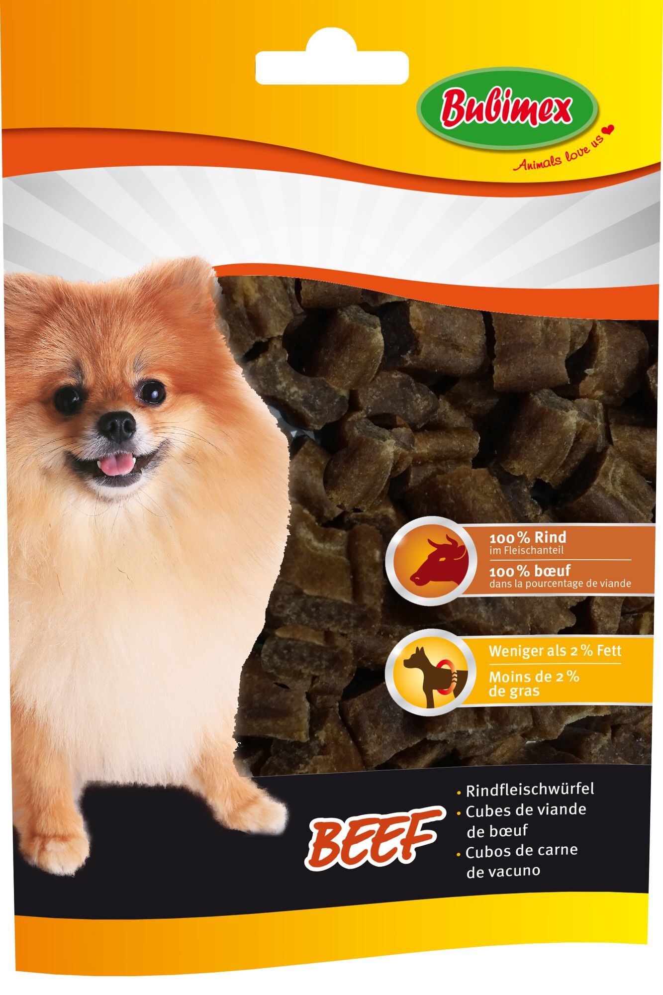 Bubimex - Friandises Cubes Boeuf pour Chien - 80g Image num&eacute;ro 1