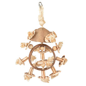 Duvoplus - Jouet Anneau Coconut Jungle pour Oiseaux - 38x25,5x13cm