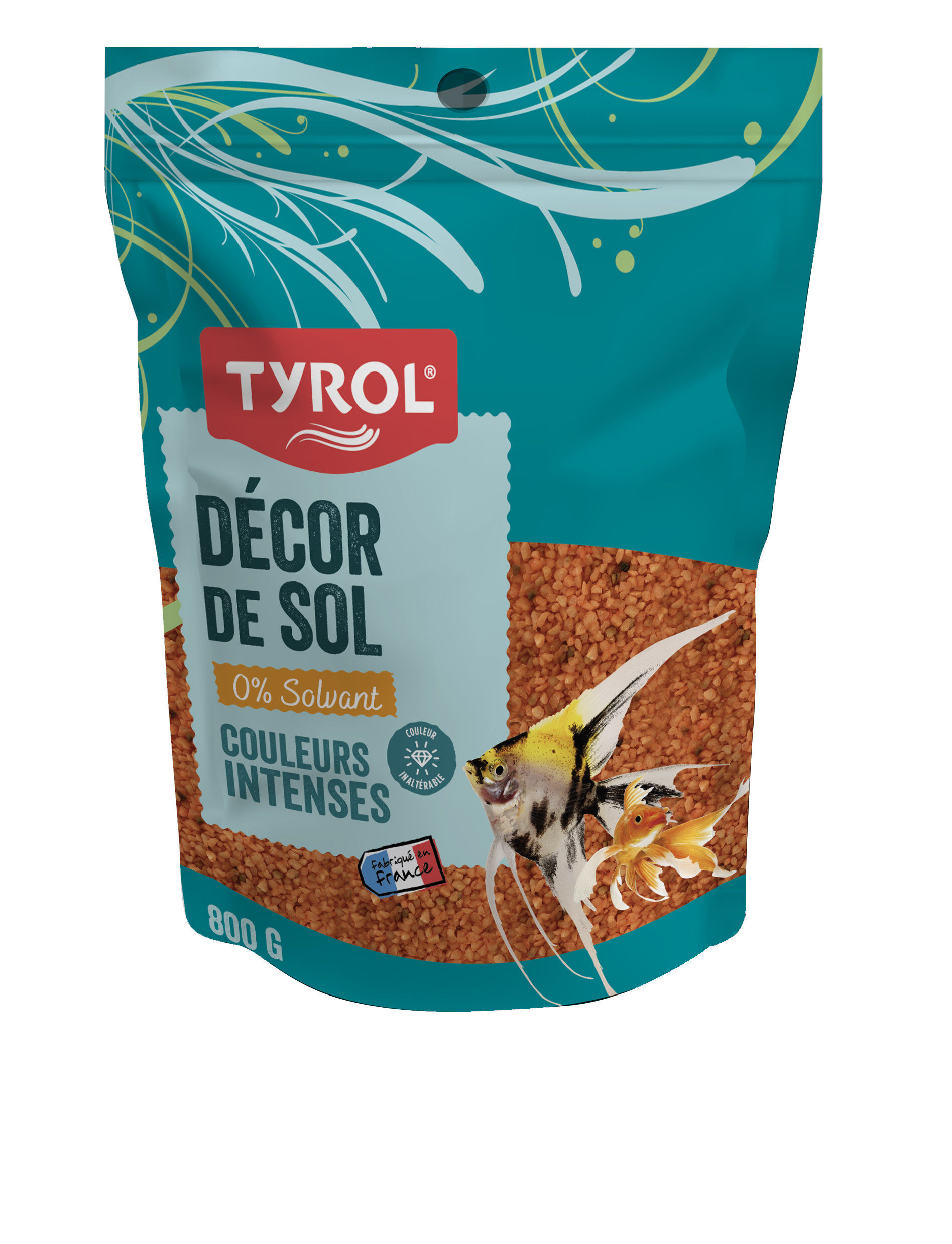 Tyrol - Quartz Fluo Orange pour Aquarium - 800g Image num&eacute;ro 1