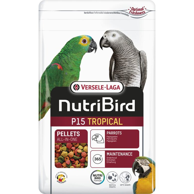 Versele Laga - Alimentation Nutribird P15 Tropical pour Perroquet - 1Kg Image numéro 1 Versele Laga - Alimentation Nutribird P15 Tropical pour Perroquet - 1Kg Image numéro 1