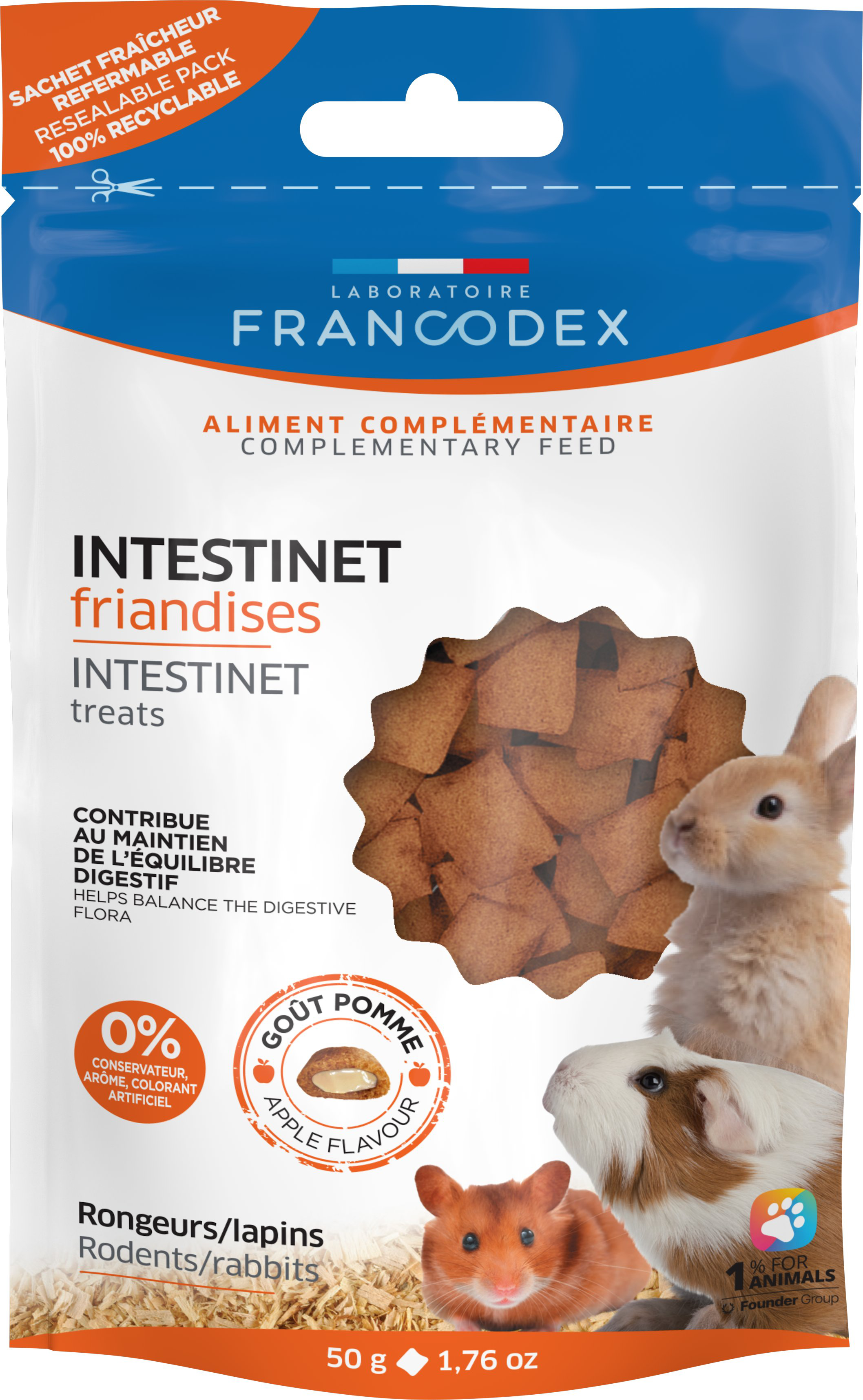 Francodex - Friandises Intestinet pour Rongeurs - 50g Image num&eacute;ro 1