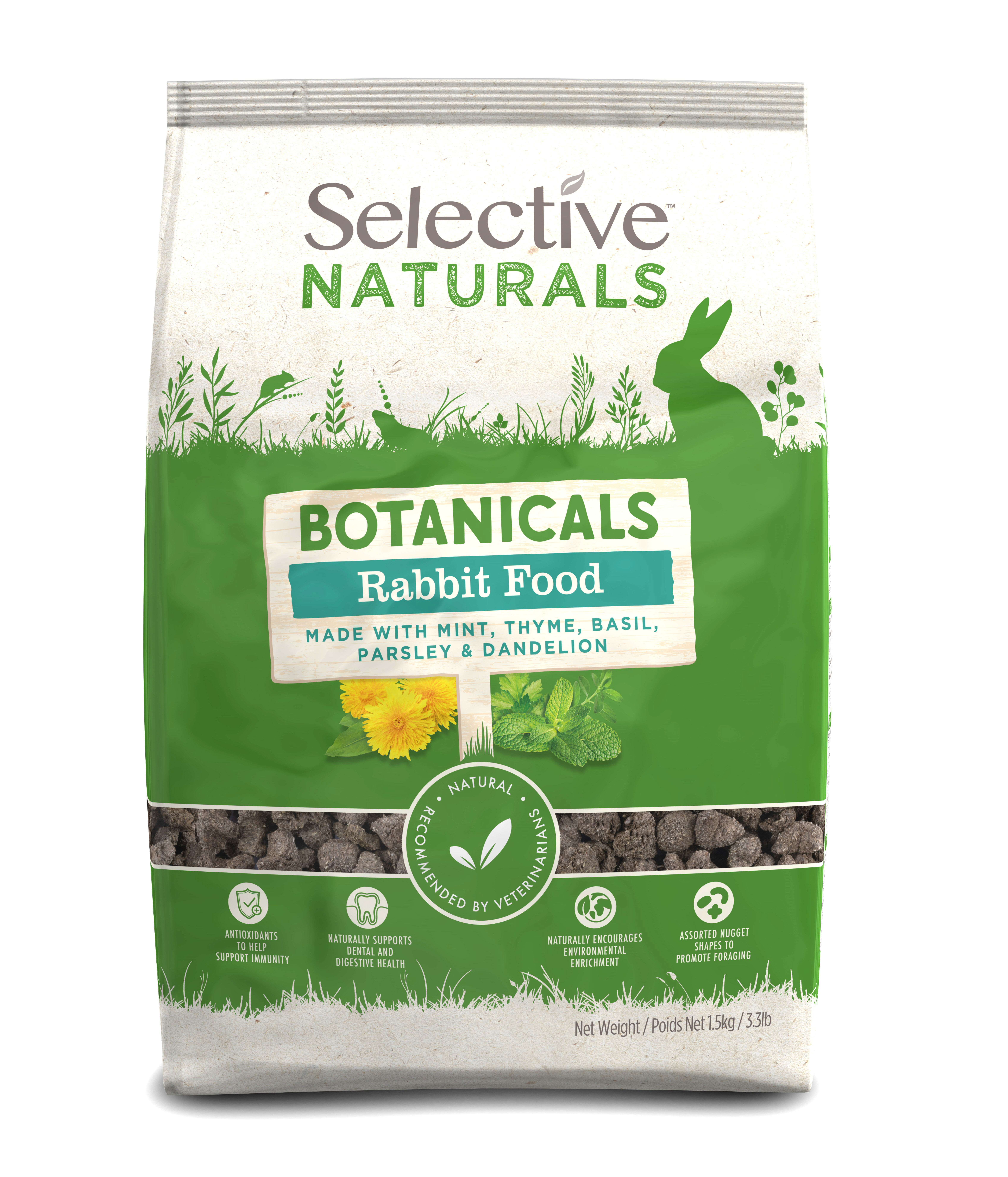 Selective Naturals - Aliment En Granul&eacute;s Botanicals Lapins - 1,5kg Image num&eacute;ro 1