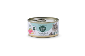 Natura Diet - P&acirc;t&eacute;e Adult Senior Thon & Morue pour Chats - 85g