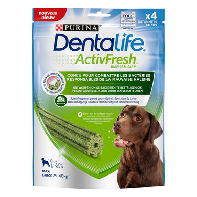 DENTALIFE - Friandises à mâcher ACTIVFRESH bucco-dentaire pour Grands chiens - 115g