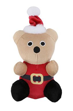 Wouapy - Jouet PelucheOurson Père Noël pour Chiens - 13,5cm
