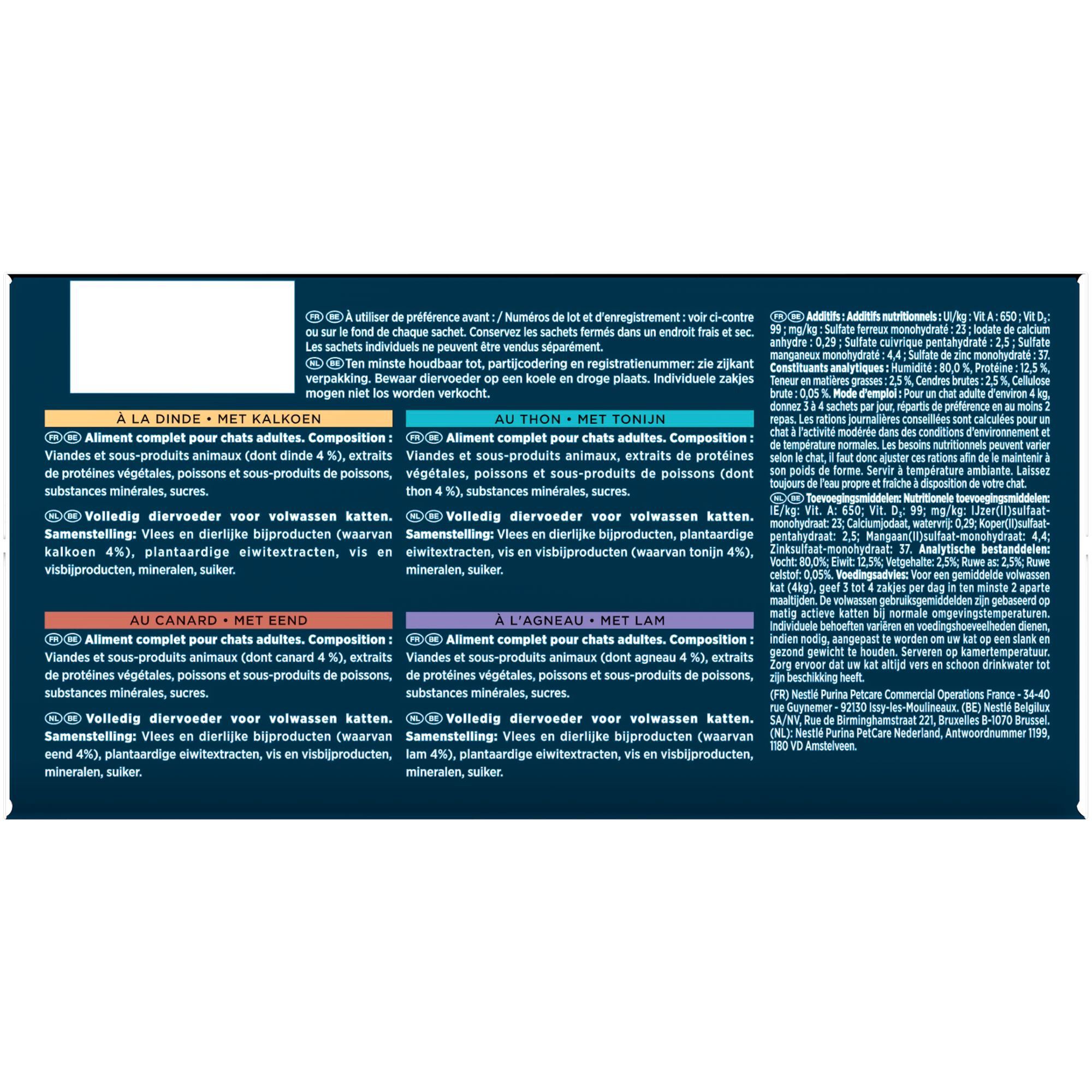 Gourmet - Sachets Perle Les Filettines avec Viandes et Poissons pour Chat - 12x85g Image num&eacute;ro 6