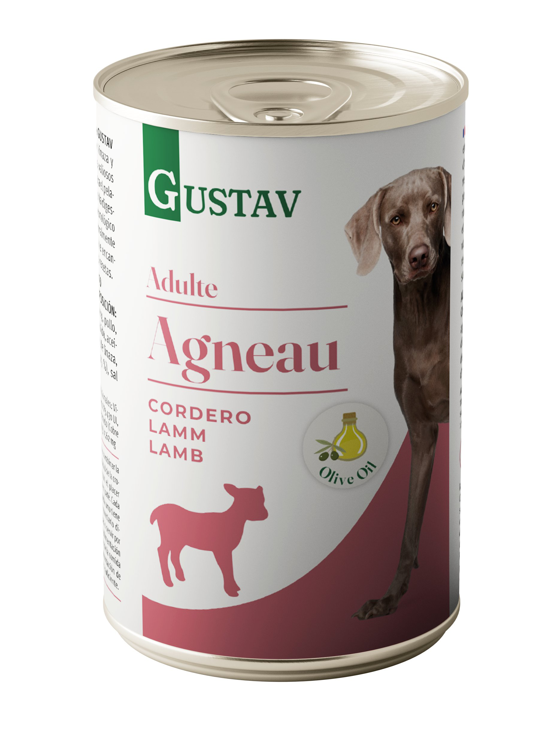 Gustav - P&acirc;t&eacute;e Adulte  &agrave; l'Agneau pour Chiens - 400g Image num&eacute;ro 1