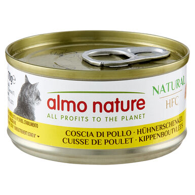 Almo Nature - Pâtée en Boîte HFC Natural Cuisse de Poulet pour Chat - 70g