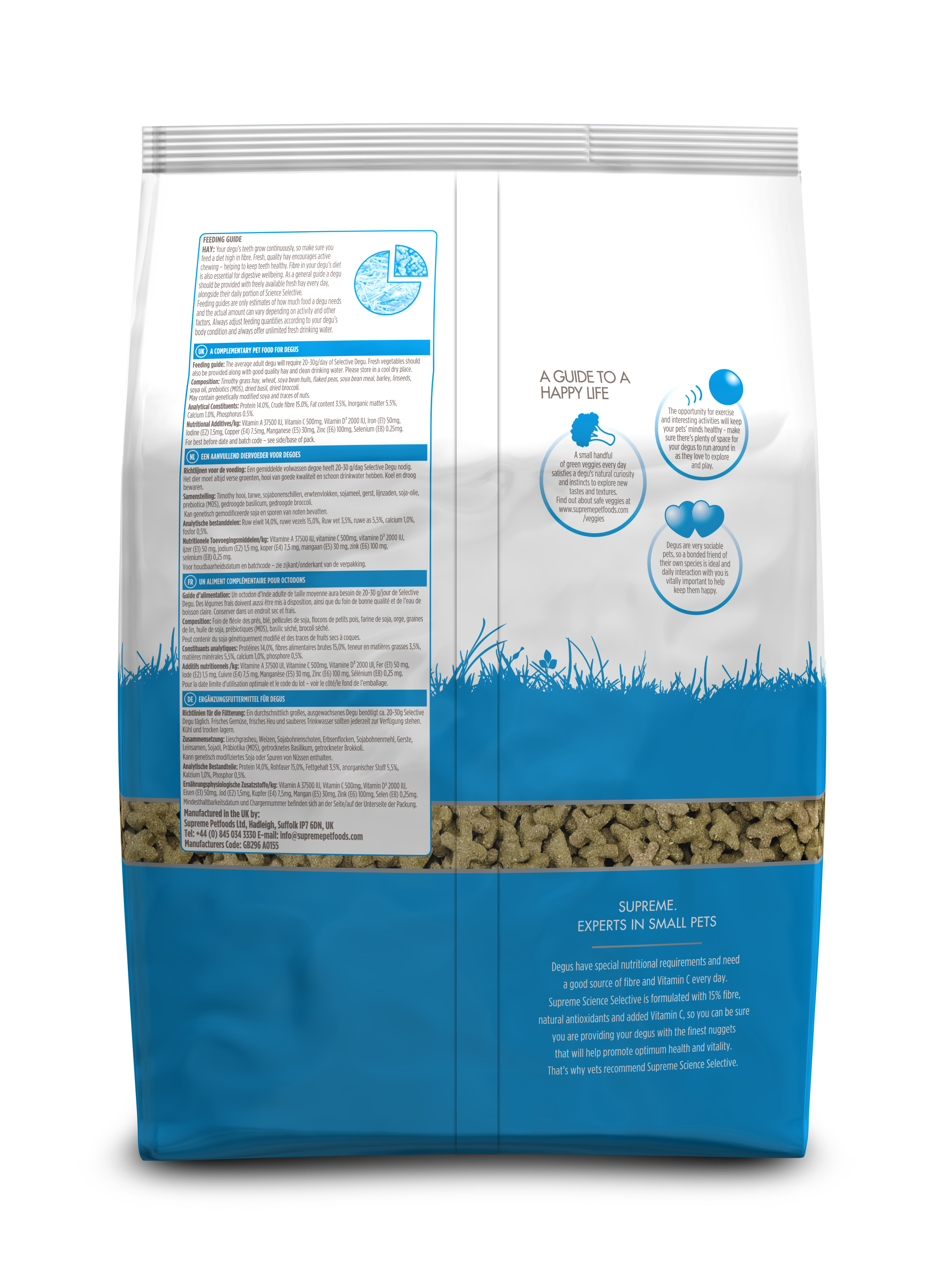 Supreme Science - Aliments Selective pour Octodon - 1,5Kg Image num&eacute;ro 4