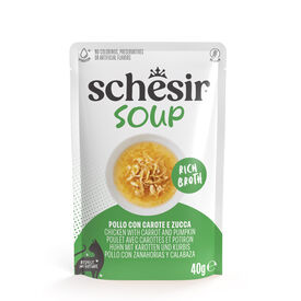 Schesir - Sachet Soupe au Poulet et Citrouille pour Chats - 40g