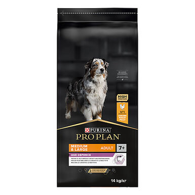Pro Plan - Croquettes OptiAge Medium & Large Adult 7+ Poulet pour Chien Senior