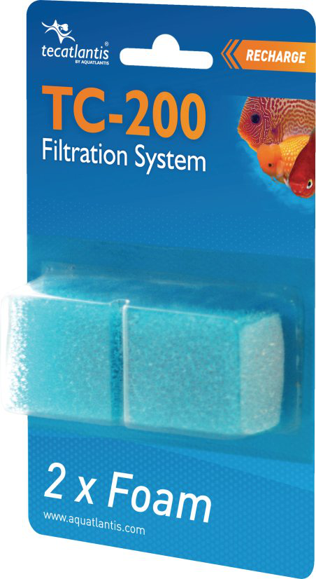 Aquatlantis - Lot de 2 Recharges Mousse Bleue pour filtre TC 200 Image num&eacute;ro 1