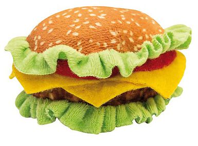 Croci - Jeu BAKERY Hamburger Catnip pour Chat - 8,5cm