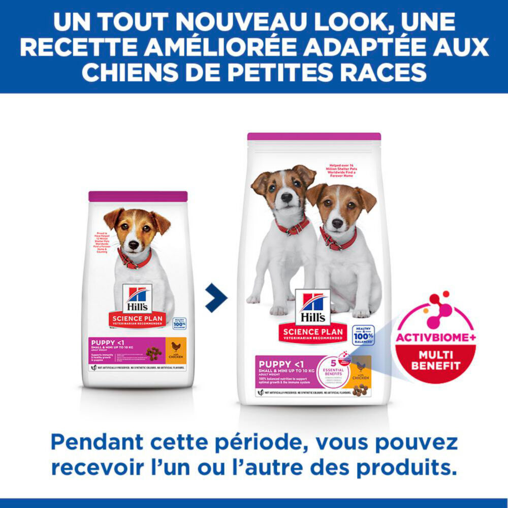 Hill's Science Plan - Puppy Small & Mini Croquettes Pour Chiot De Petite Taille Au Poulet  -  1,5kg Image num&eacute;ro 5