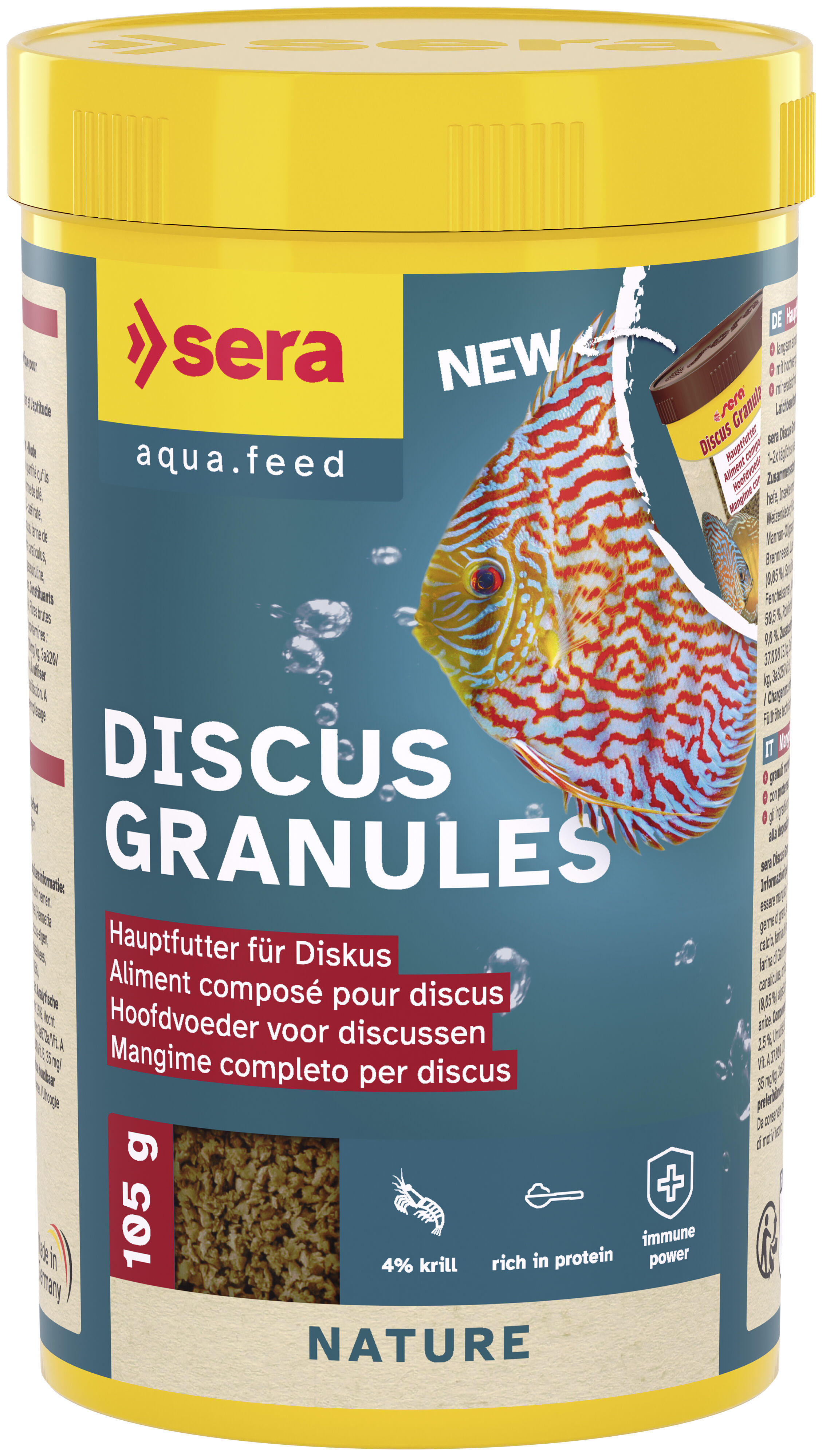 Sera - Aliments compos&eacute; Discus Granules pour Discus - 105g/250ml Image num&eacute;ro 1