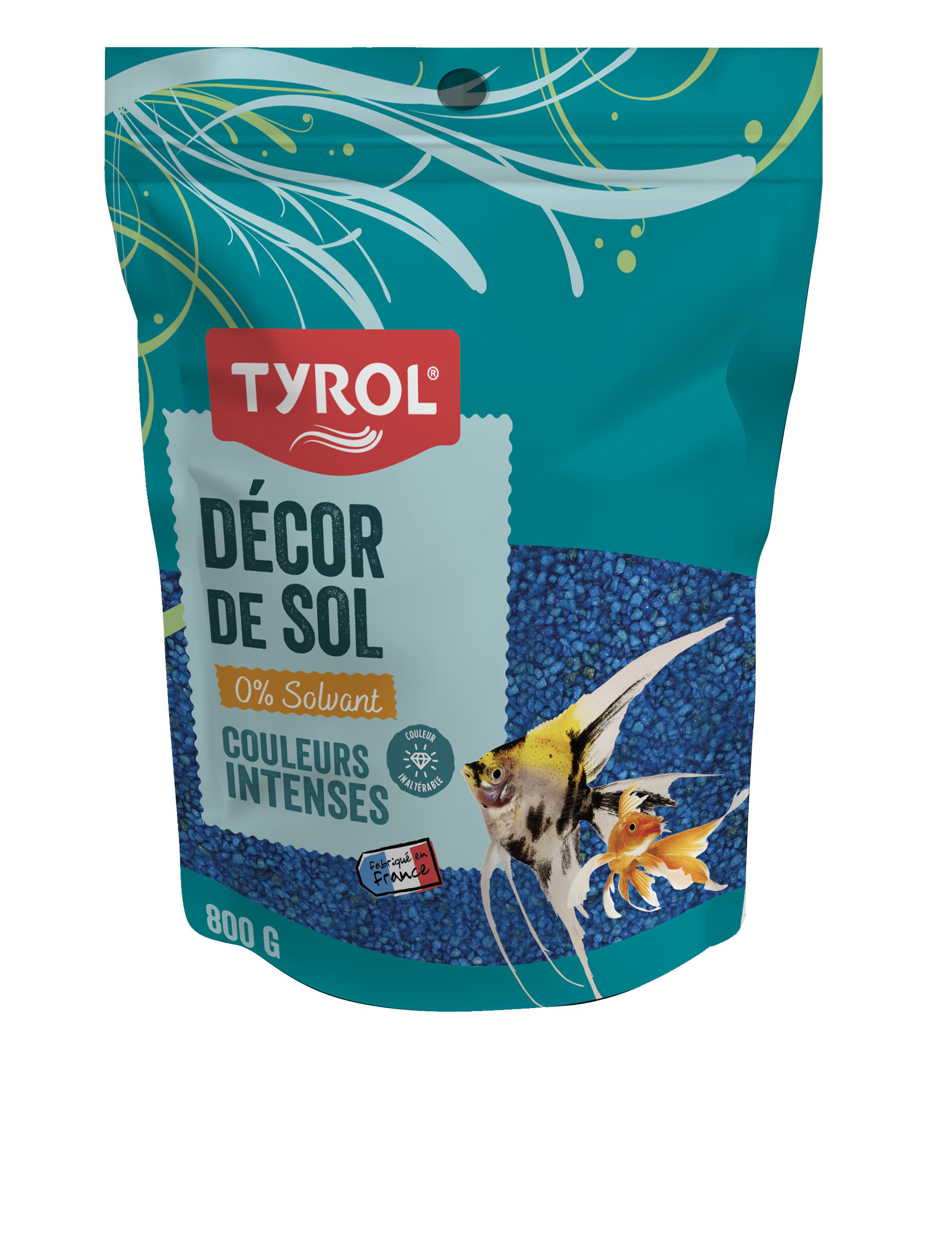 Tyrol - Quartz Fluo Bleu pour Aquarium - 800g Image num&eacute;ro 1