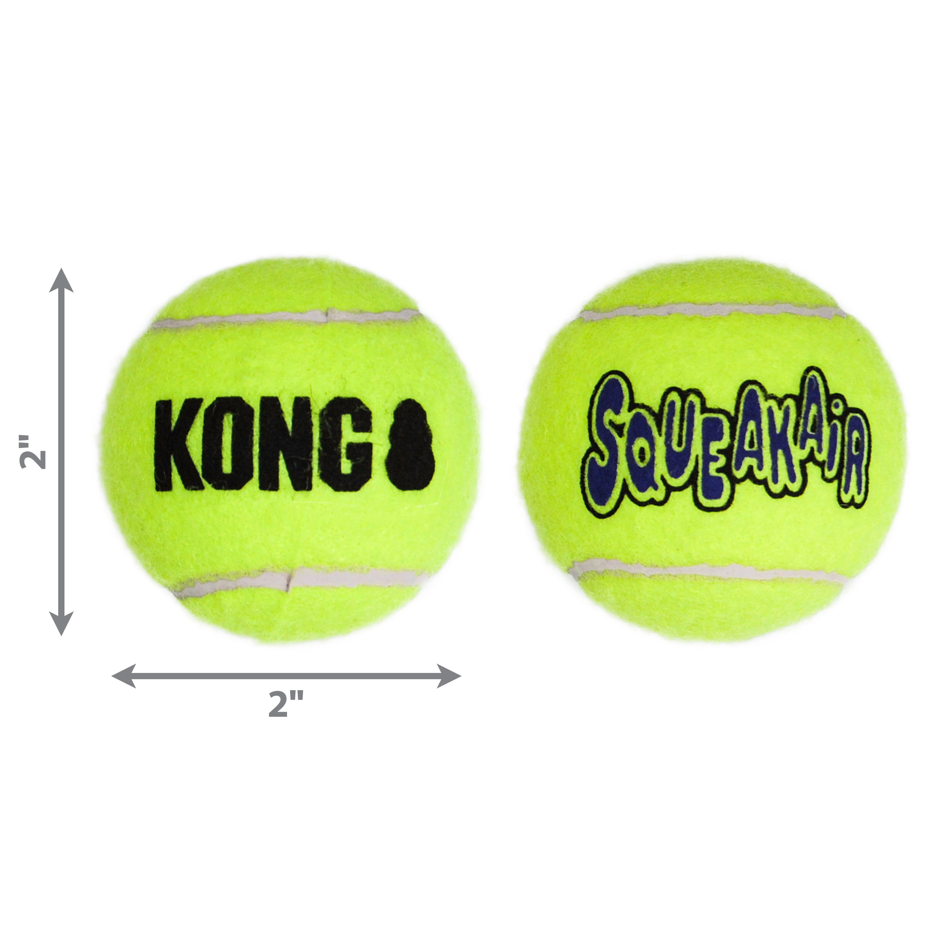 KONG - Jouet Balles SqueakAir Balls Sm - x3 Image num&eacute;ro 2