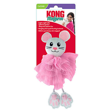 KONG - Jouet Peluche Flingaroo Tutu pour Chats - 17cm