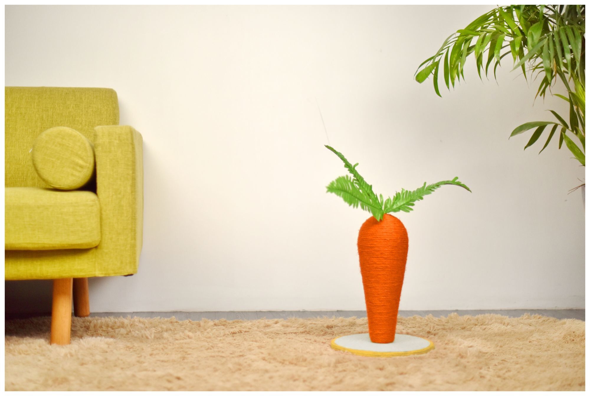 Animalis - Griffoir Carotte pour Chats - 30x30x46cm Image num&eacute;ro 2