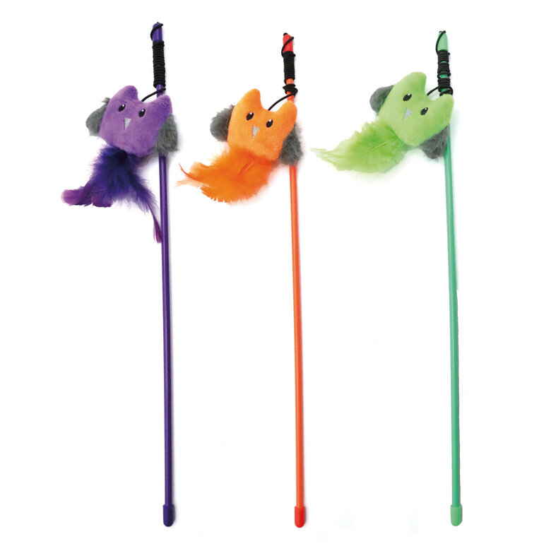 Croci - Canne à Pêche Hibou Halloween pour Chats - 40cm Image numéro 1 Croci - Canne à Pêche Hibou Halloween pour Chats - 40cm Image numéro 1