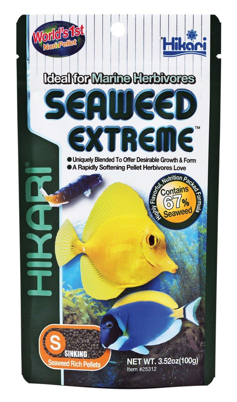 Hikari - Aliment en Granul&eacute;s Seaweed Extreme S pour Poissons - 100g Image num&eacute;ro 1