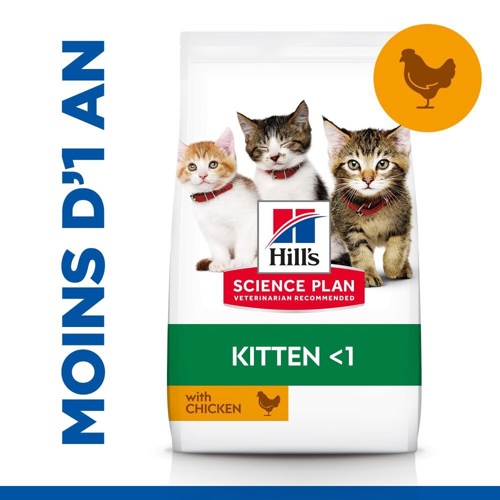Hill's - Feline Kitten Poulet pour Chaton - 1,5Kg Image num&eacute;ro 4