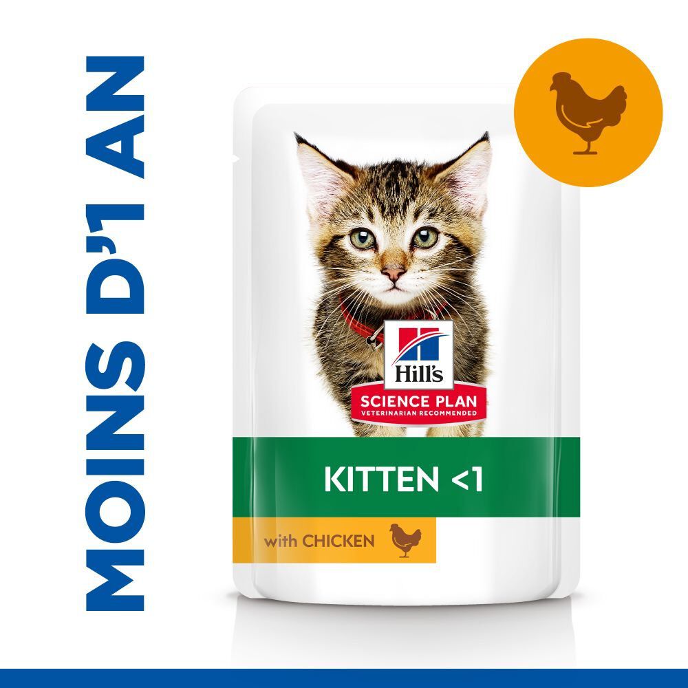 Hill's Science Plan - Kitten Multipack 12 Sachets Repas Pour Chaton Poulet Et Poisson  - 12x85g Image num&eacute;ro 7