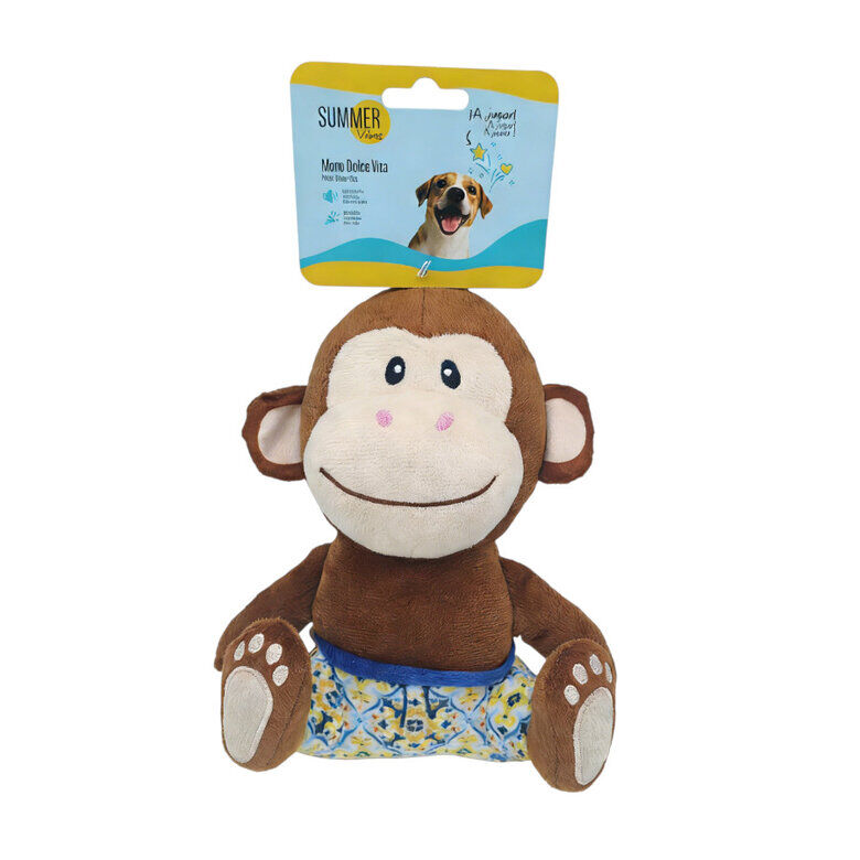 Summer Vibes - Peluche Singe Dolce Vita pour Chiens - 27cm Image num&eacute;ro 3