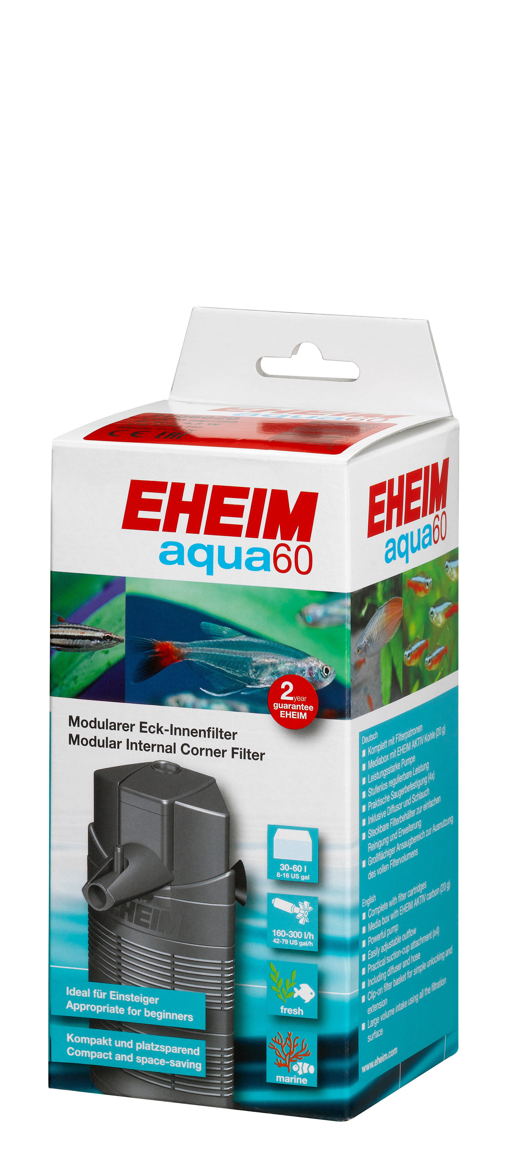 Eheim -  Filtre Int&eacute;rieur Aqua60 Image num&eacute;ro 3