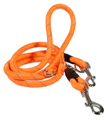 Bobby - Laisse 3 Positions Walk Orange pour Chiens