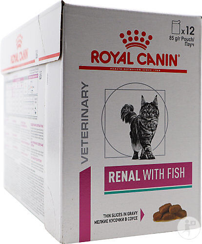 Royal Canin - Sachets Veterinary Diet Renal with Fish pour Chat - 12x85g Image num&eacute;ro 1