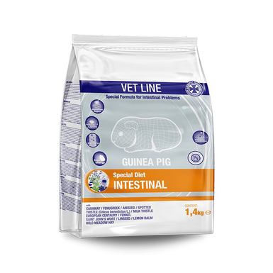 Cunipic - Aliment Vet Line Intestinal pour Cochons d'Inde - 1.4kg