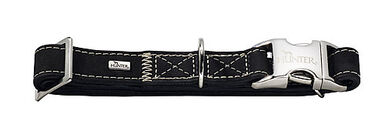 Hunter - Collier Hunting Alu-Strong en Cuir de Bœuf Noir