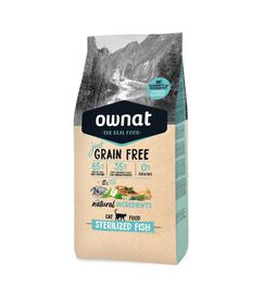 Ownat - Croquettes Grain Free Sterilized au Poisson pour Chats - 8Kg