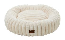 Leeby - Donut Velours C&ocirc;tel&eacute; pour chats - Cr&egrave;me