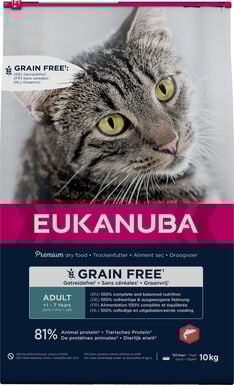 Eukanuba - Croquettes Adulte Sans Céréales au Saumon pour Chat
