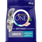 Purina One - Croquettes au Poisson et Céréales pour Chat Adulte - 3Kg image number null