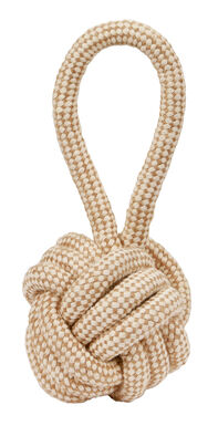 KERBL - BALLE AVEC CORDE XL POUR CHIEN JUTE/COTON BEIGE - 31CM Ø12CM