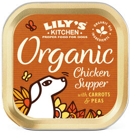 Lily's Kitchen - Barquette Recette Bio au Poulet pour Chiens - 150g