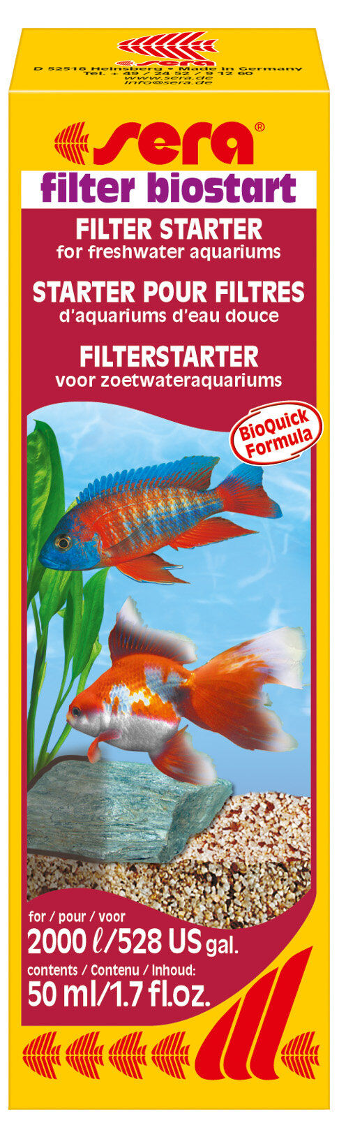 Sera - Starter Filter Biostart pour Filtres d'Aquarium d'Eau Douce - 50ml Image num&eacute;ro 1