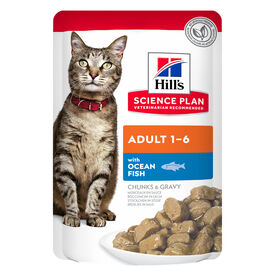 Hill's - Sachet Repas Science Plan pour Chat Adulte au Poisson - 85g