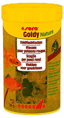 Sera - Aliment Goldy Nature en Flocons pour Poisson Rouge - 250ml