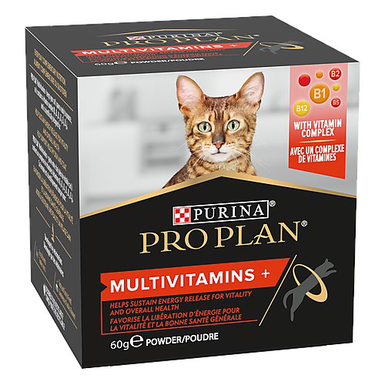 Pro Plan - Aliment Complémentaire Multivitamins+  en Poudre pour Chats - 60g