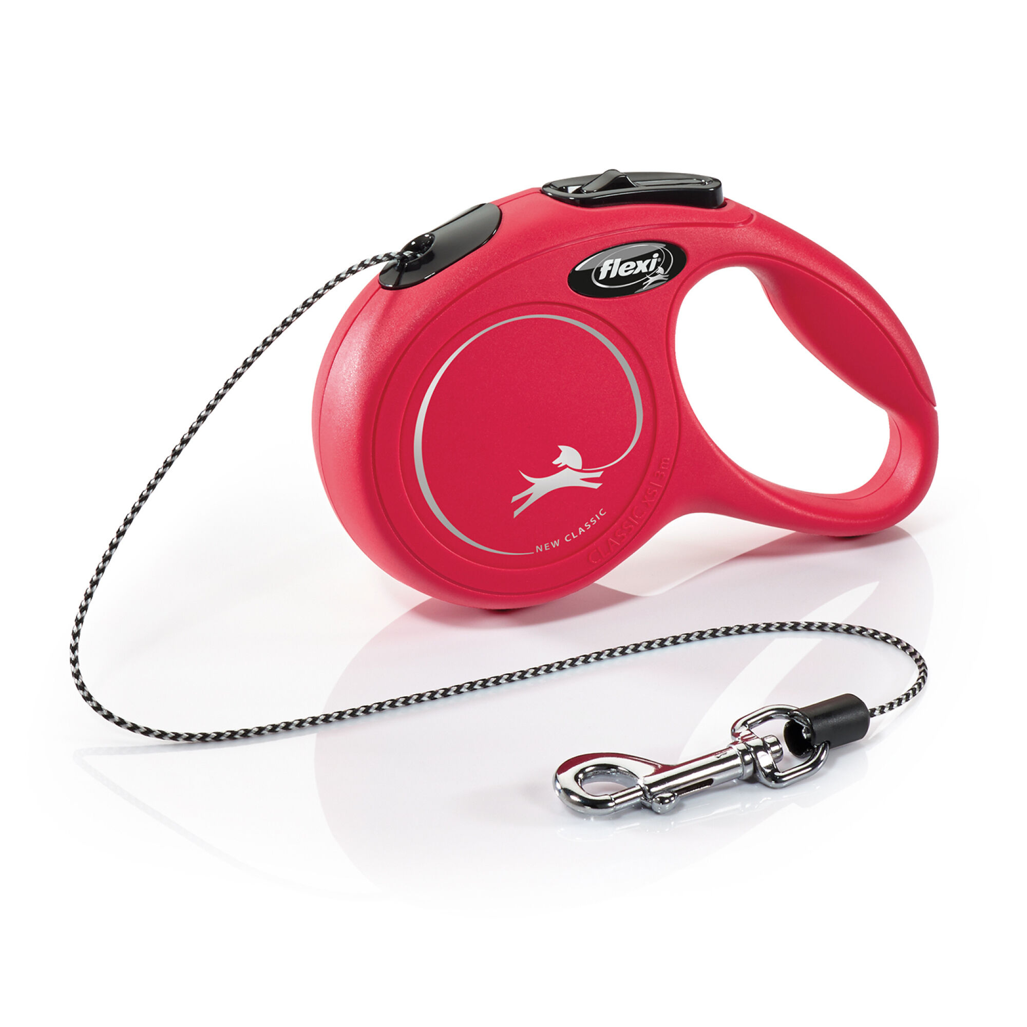 Flexi - Laisse Classic avec Cordon Rouge pour Chien - XS 3m Image num&eacute;ro 1