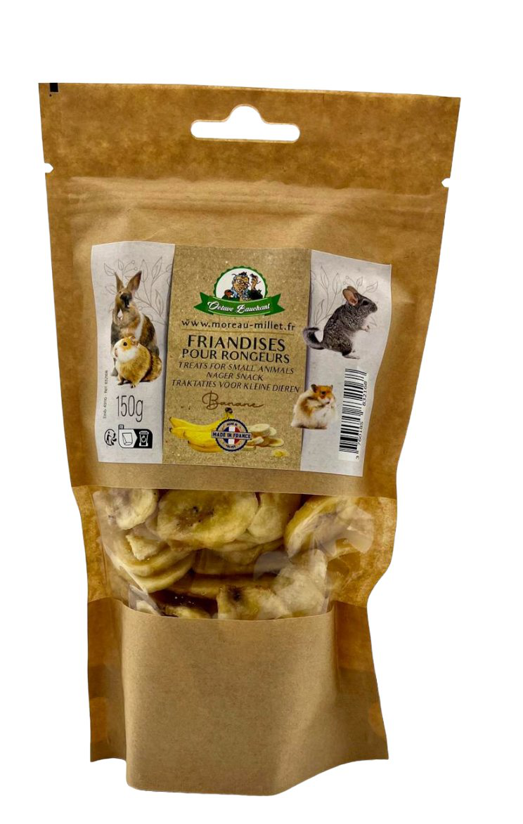 Gasco - Sachet Friandises Banane pour Rongeurs - 150g Image num&eacute;ro 1