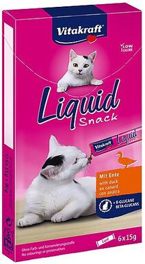 Vitakraft - Friandises Liquid Snack au Canard pour Chat - 6x15g