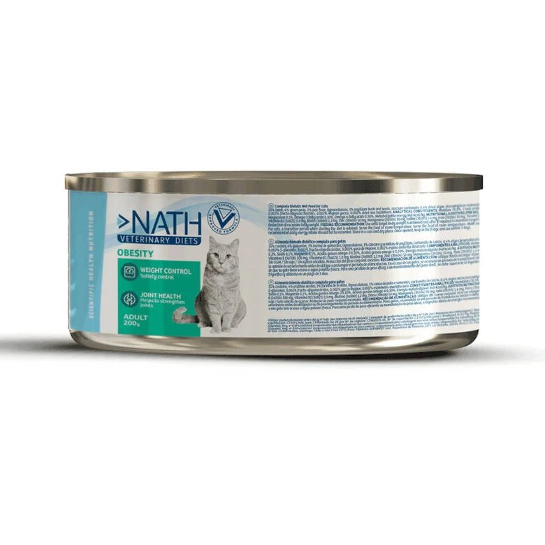 Nath Veterinary Diet - Aliment humide Obesity pour Chat - 200G Image numéro 1 Nath Veterinary Diet - Aliment humide Obesity pour Chat - 200G Image numéro 1